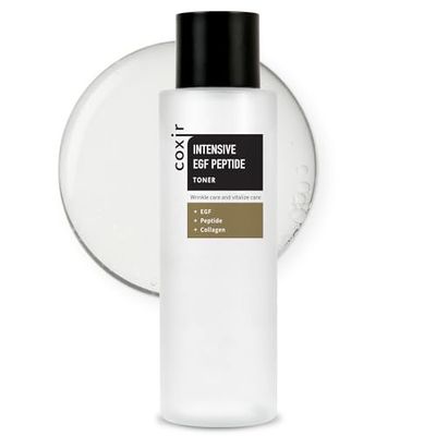 coxir Intensive EGF PEPTIDE Toner l Day &amp; Night Daily Toner for Face with EGF(Epidermal Growth Factor), Peptide Filtrate for Dull,Aged Skin[50ml / 5.07 fl.oz.]