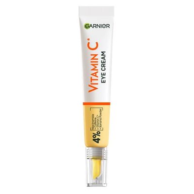 Garnier Eye Cream, With 4% Vitamin C, Brightening Eye Treatment For Dark Circles, Prevents Under Eye Bags And Puffiness, Vitamin C*, 15ml