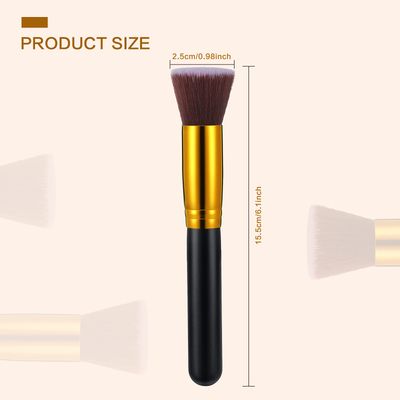 2 Pack Self Tanner Brush Kabuki Foundation Brush Large Sunless Tanning Face Brush Easily Apply Self Tanner to Face and Blend Areas for Men Women (Flat Head)