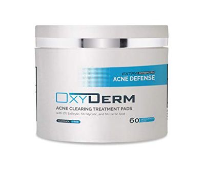 Acne Clearing Treatment Pads- Eliminates Acne Breakout Causing Bacteria. Clear Away Clogged Pores, Oily Skin, Blemish, Blackhead, Pimple, Cystic Breakouts. Contains Salicylic, Glycolic &amp; Lactic Acid.