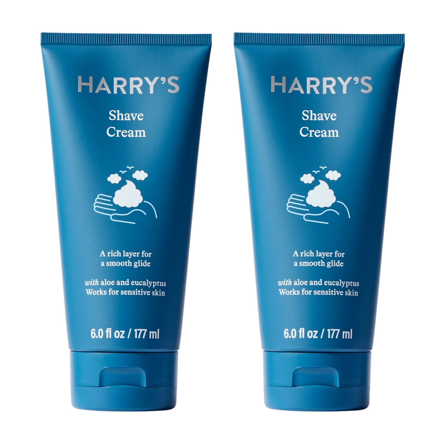 Harry&#39;s Shaving Cream - Shaving Cream for Men with Eucalyptus - 2 pack (6 oz)