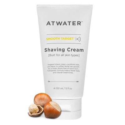 ATWATER Mens Shaving Cream, Pre- Shave &amp; Shave Cream in One, Knick-Free and Irritation Free Protection - Sensitive Skin Shaving Cream for Men - 5 oz