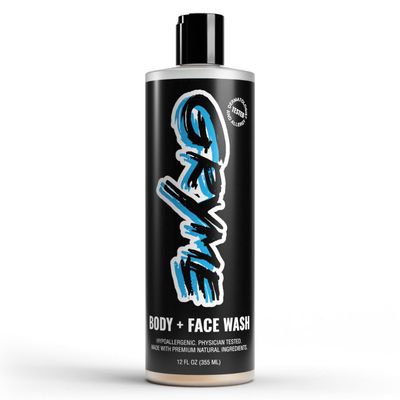 GRYME 2-in-1 Kids Body Wash and Face Wash | Natural, Sensitive Body Soap | Preteens Ages 8-12 or All Ages | Plant Based, Gentle Kids Skin Care - Fast Head-to-Toe Moisturizing Shower Gel Wash | 12 oz