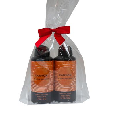 Bath &amp; Body Works Men's Collection Deodorizing Body Spray - CANYON - Gift Pack for Holiday - Lot of 2
