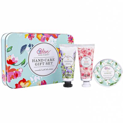 Hand Cream Gift Set - Hand Lotion Gift Box for Women, Travel Size Hand Cream Gift Set, Repair&amp;Moisture Dry Hands, Skin Care Birthday Gift Set for Women, Includes 2 Hand Cream &amp; Exfoliating Cream