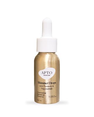 APTO Shimmer Drops w/Turmeric &amp; Niacinamide: Nourishing Serum for a Subtle Sun-Kissed Face or Body Glow, 2 fl. oz.