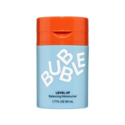 Bubble Skincare Level Up Balancing Face Moisturizer - Hydrating Gel Moisturizer Formulated with Zinc PCA + Niacinamide for Improved Texture &amp; Radiance - Skin Care for Oily or Combination Skin (50ml)