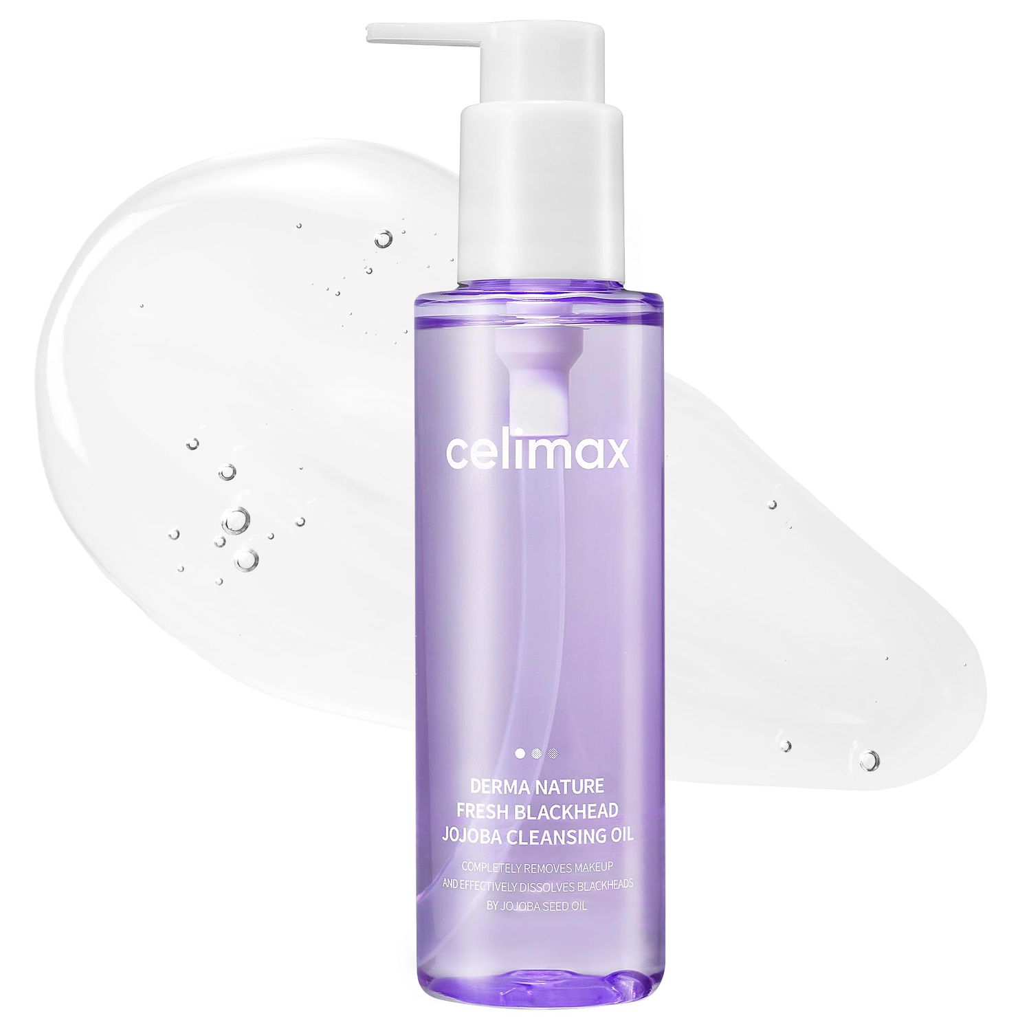 celimax Derma Nature Fresh Blackhead Jojoba Cleansing Oil | Light &amp; Non-Greasy Daily Makeup Remover, Facial Cleanser, Clogged Pore &amp; Blackheads Removal, 150ml