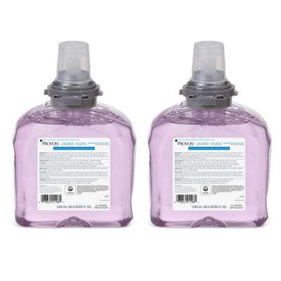 GOJO PROVON Foaming Handwash with Advanced Moisturizers, Cranberry Fragrance, 1200 mL Foam Hand Soap Refill for PROVON TFX Touch-Free Dispenser (Pack of 2) - 5385-02
