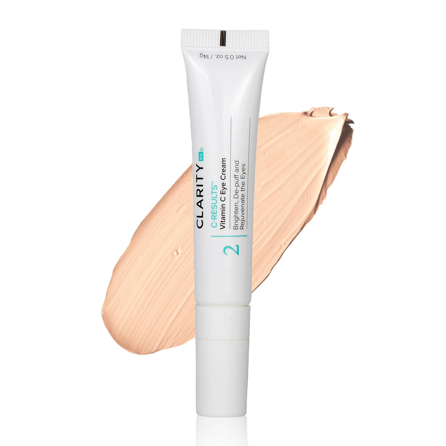 ClarityRx C-Results Natural Plant-Based Vitamin C Eye Cream for Dark Circles, Eye Bags, Puffiness &amp; Wrinkles (0.5 oz)