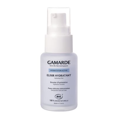 Gamarde Hydrating Elixir - Face Moisturizer with Organic Aloe Vera and Hyaluronic Acid - Gentle Moisturizer Face Cream for Smooth Skin - 1.01 oz