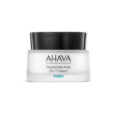 AHAVA Hyaluronic Acid 24/7 Cream - Long-lasting hydration from inside &amp; out, boosts hydration, softening &amp; refining skin&#39;s texture, long-term wrinkle prevention, with Osmoter, ATPeptides, 1.7 Fl.Oz