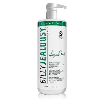 Billy Jealousy LiquidSand Exfoliating Face Cleanser for All Skin Types, Mens Face Wash for Daily Exfoliation of Dead Skin Cells &amp; Grime, Cleans, Softens &amp; Nourishes Skin, 33.8 Fl Oz