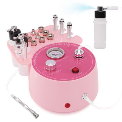 3 IN 1 Diamond Microdermabrasion Machine, Beauty Star 0-70cmHg Suction Dermabrasion Facial Machine, Professional Skin Care Device for Home and Salon Use, Face Pore Vacuum Glow Equipment