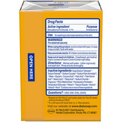 Dial Gold Antibacterial Deodorant Bar Soap, 3.2 Ounce, (Pack of 2)