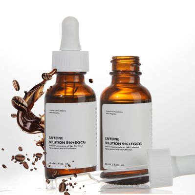 Caffeine Solution 5% + EGCG, Caffeine Eye Serum For Face, 30 ML/ 2 PCS Moisturizing Under Eye Solution For Reduces Dark Circles &amp; Puffiness.