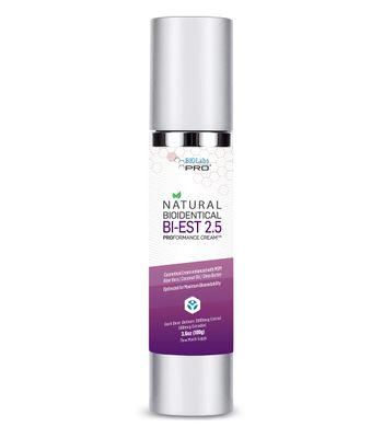 BIOLABS PRO Natural Bio-identical Bi-EST 2.5 Cream For Women, Three Month Supply (3.6 oz - Unscented)