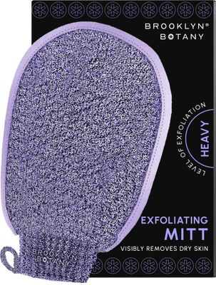 Brooklyn Botany Exfoliating Mitt for Bath and Shower - Heavy Duty Exfoliating Body Scrubber for Massage and Dead Skin Remover for Body - 1 Mitt
