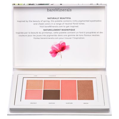 bareMinerals Eco-Beautiful Talc-Free Eye &amp; Cheek Palette, Limited-Edition Earth-Inspired Packaging, Fully Recyclable, Sustainable All-in-One Palette for Eye and Face, Vegan