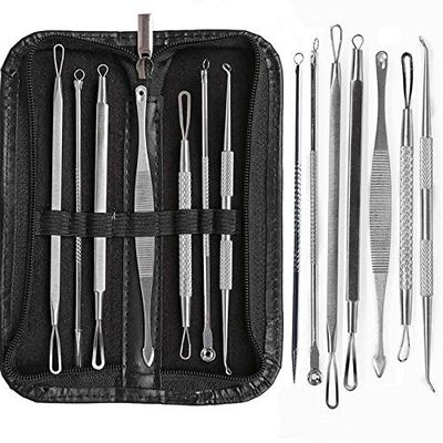 Face Care Stainless Steel Skin Remover Kit Blackhead Blemish Acne Pimple Extractor Tool Skin Care Cleanser