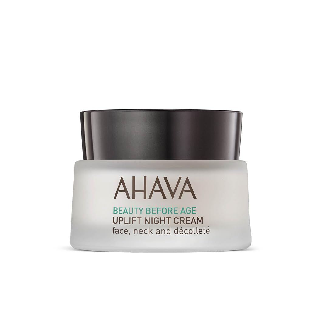AHAVA Uplift Night Cream - Rich, Melting Night Cream to Lift, Firm &amp; Tighten Skin, Anti-Aging Effect by Reducing Deep Wrinkles, Enriched with Exclusive Osmoter, Tripeptide 38 &amp; Shea Butter, 1.7 Fl.Oz