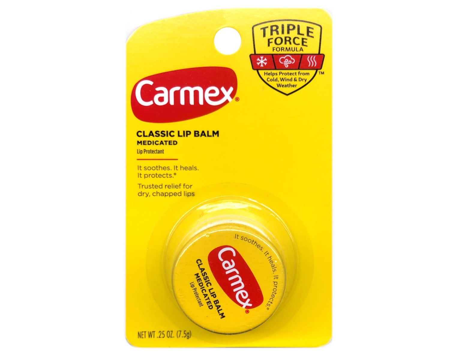 Carmex Classic Lip Balm Medicated 0.25 oz (Packs of 12)