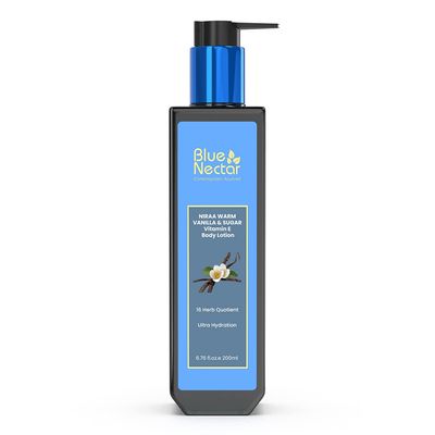 Blue Nectar Shea Butter Moisturizing Body Lotion with Vanilla &amp; Vitamin E for Hydration | Body Lotion for Dry Skin | For Women &amp; Men (12 Herbs, 6.76 Fl oz)