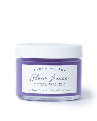 Earth Harbor | GLOW JUICE Refining Enzyme Mask | 100% Natural &amp; Nontoxic | Red Seaweed + Fruit Enzymes | Brightens and Clarifies |2 oz