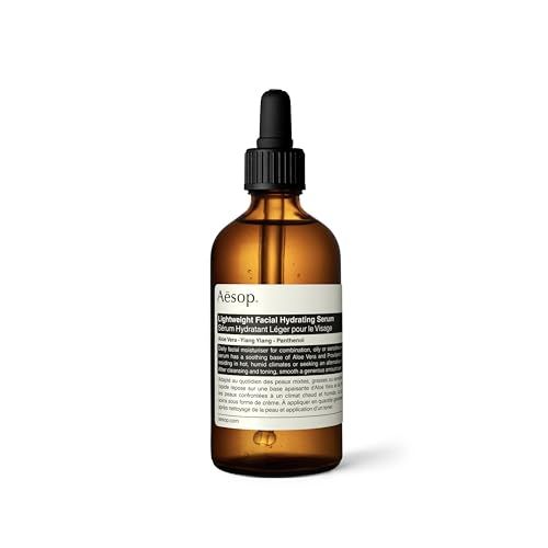 Aesop Lightweight Facial Hydrating Serum | Aloe Vera, Ylang Ylang &amp; Panthenol | Soothes &amp; Hydrates Oily, Sensitive Skin | Ideal for Warm or Humid Climates | 3.3 oz