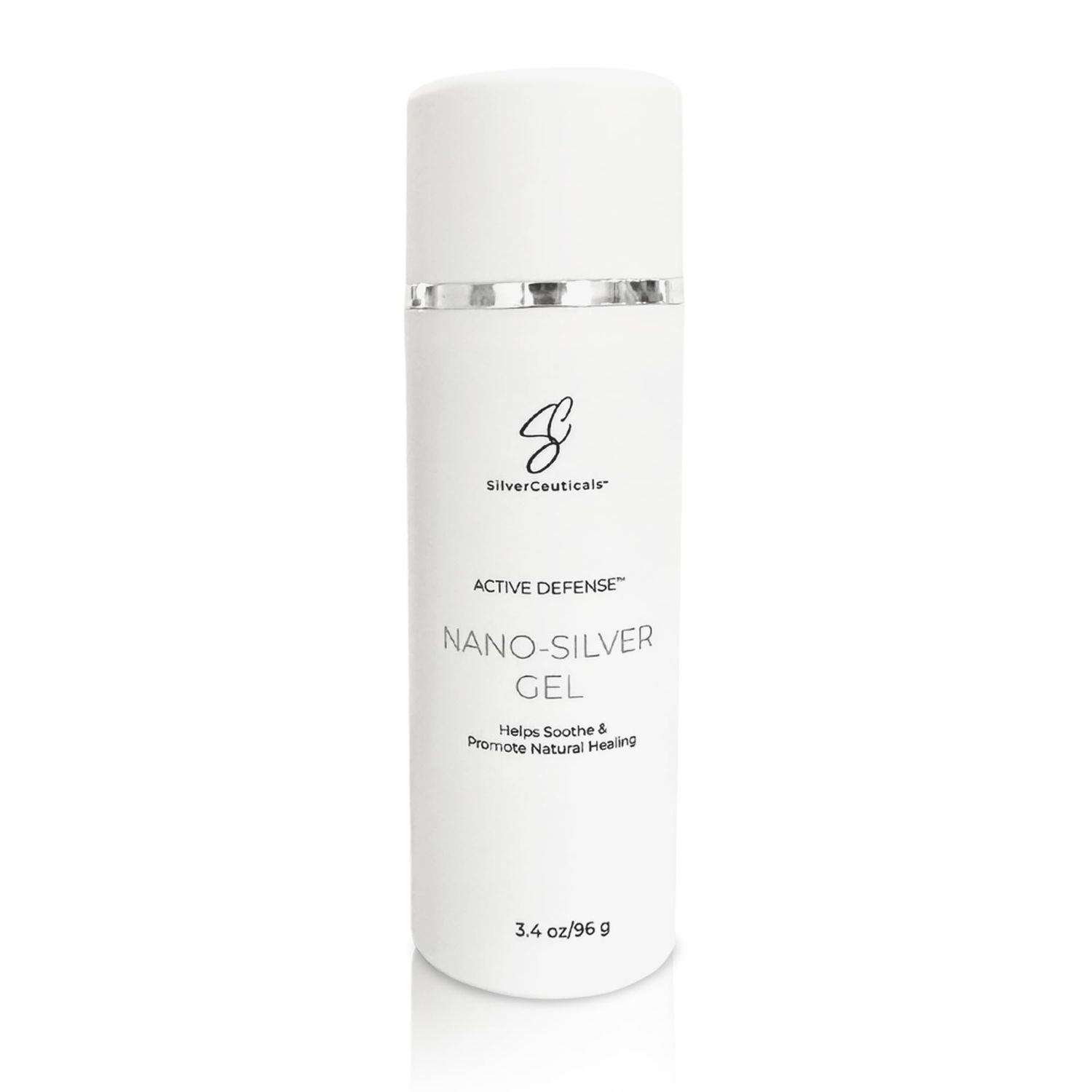 Cosmetic Gel with Nano Colloidal Silver - Promotes Natural Healing - Repair Cuts Scrapes Blemishes - Soothe &amp; Hydrate - Skin Firming - Non-Greasy Water-Based Formula - No Harsh Chemicals - 3.4oz