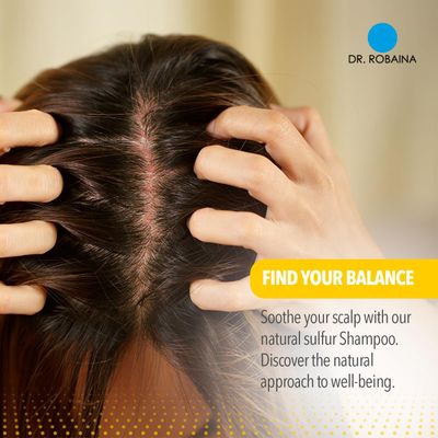 Dr. Robaina Sulfur Balsam Shampoo &amp; Body Wash - Gentle 2-in-1 Cleanser for Seborrheic Dermatitis and Psoriasis Relief - Moisturizes Dry, Itchy Scalp and Skin - Made in the USA (Pack of 2)