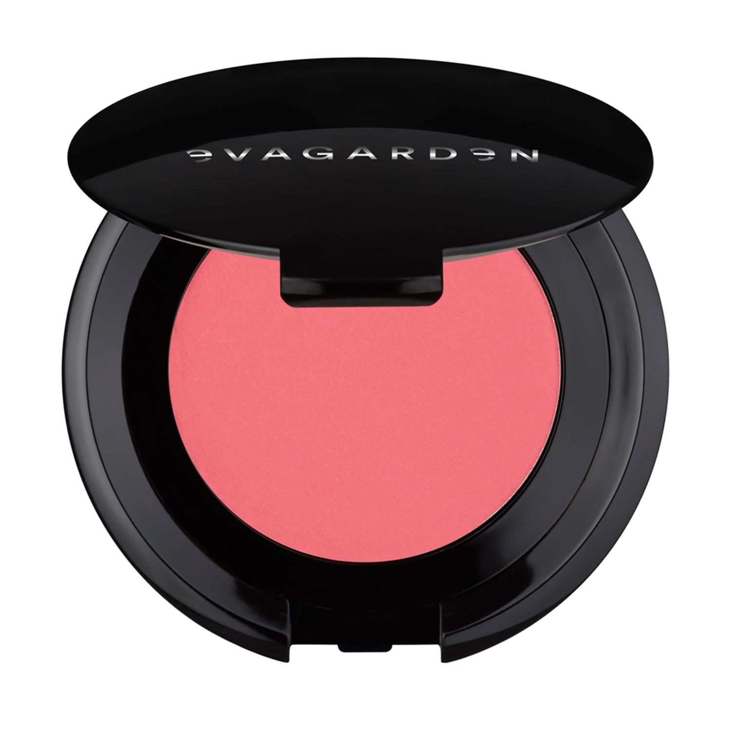 EVAGARDEN Fusion Blush - Easily Blendable Texture - Enhances Your Makeup Finish - Soft Focus Effect Visibly Reduces Fine Lines - Highlights Cheekbone and Sculpts Face - 348 Sugar Coral - 0.17 oz