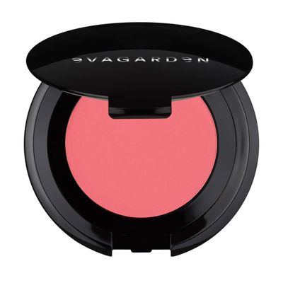 EVAGARDEN Fusion Blush - Easily Blendable Texture - Enhances Your Makeup Finish - Soft Focus Effect Visibly Reduces Fine Lines - Highlights Cheekbone and Sculpts Face - 348 Sugar Coral - 0.17 oz