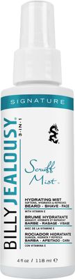 Billy Jealousy Signature Scruff Mist 3-in-1 Hydrating Beard, Shave &amp; Face Spray for Men with Vitamin E | Soften Stubble, Refresh, Tone &amp; Moisturize Skin, and Promote Healthy Beard Growth, 4 Fl Oz