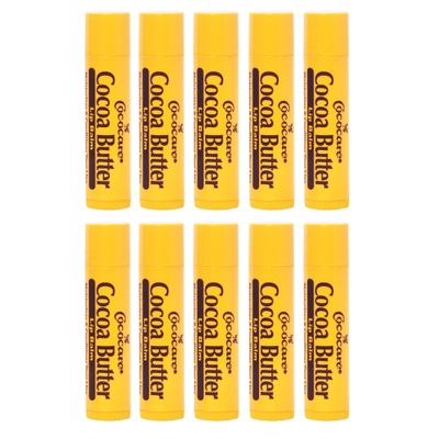 Cococare Cocoa Butter Lip Balm - The Little Yellow Stick Enriched with Natural Cocoa Butter - Conditions &amp; Protects Lips with Hydrating Formula - 0.15oz (10 Sticks)