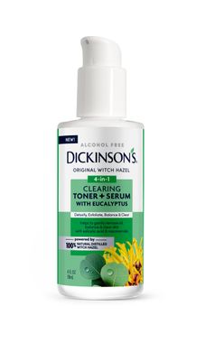 Dickinson&#39;s Witch Hazel Clearing Toner + Serum with Eucalyptus