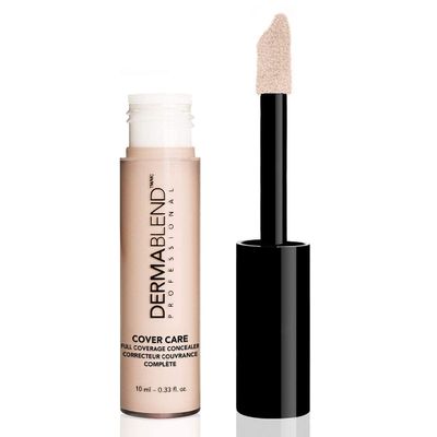 Dermablend Cover Care Concealer, Full Coverage Concealer Makeup and Corrector for Under Eye Dark Circles, Acne &amp; Blemishes, 24-Hr Hydration, Matte Finish, XL Applicator