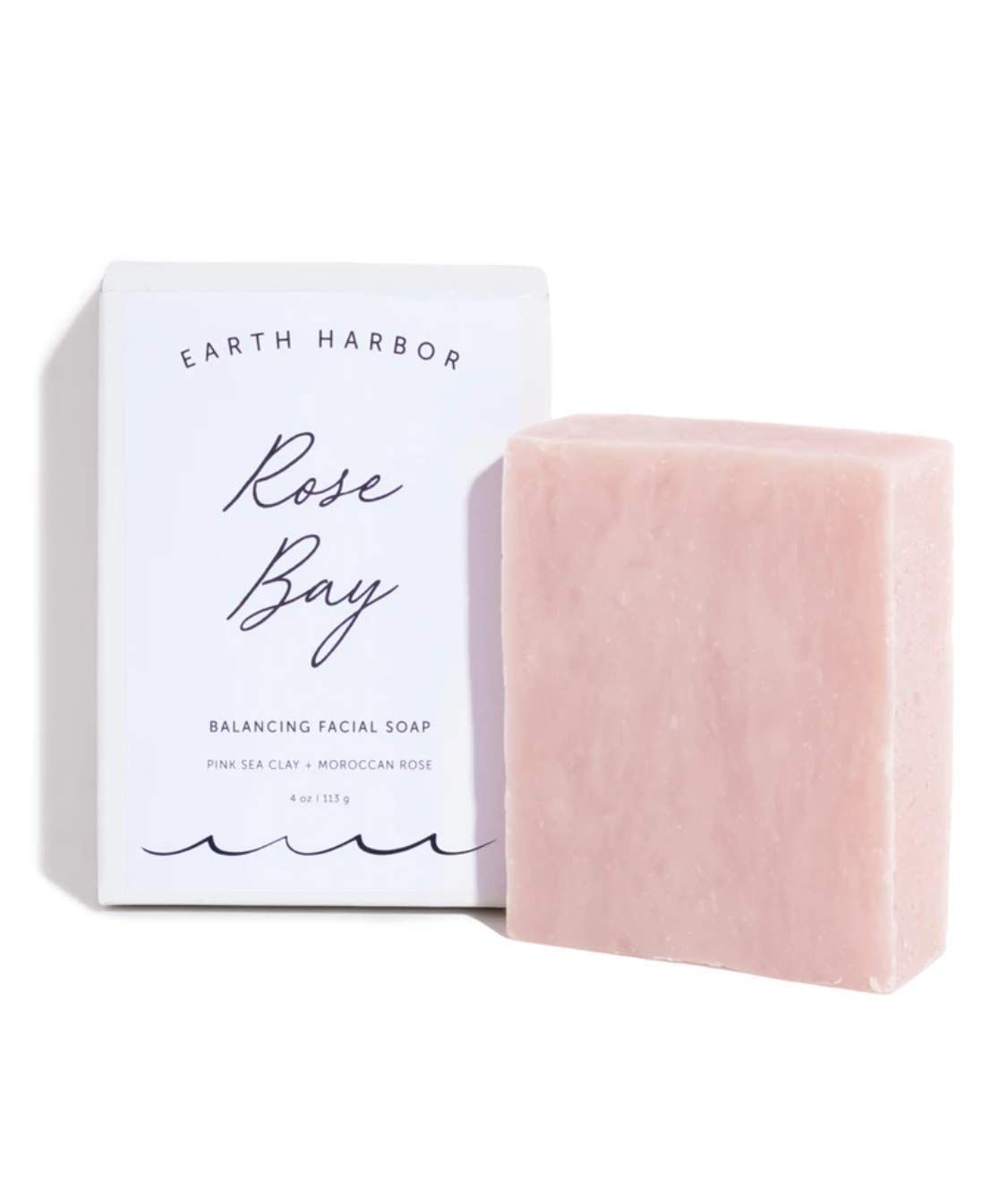 Earth Harbor | ROSE BAY Balancing Facial Soap | Gentle &amp; Sensitive | Australian Pink Clay | Synthetic-Free + Zero-Waste