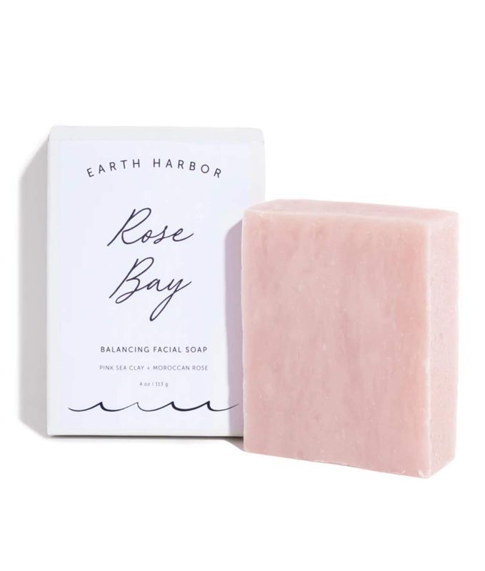 Earth Harbor | ROSE BAY Balancing Facial Soap | Gentle &amp; Sensitive | Australian Pink Clay | Synthetic-Free + Zero-Waste