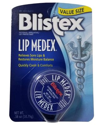 Blistex Lip Medex Lip Balm, 0.38 Ounce Jar, Pack of 6 - Medicated Lip Balm &amp; Cooling Lip Care, Lip Moisturizer for Dry Cracked Lips, Fast Relief for Sore Lips, Value Size