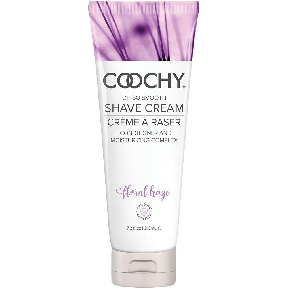 Coochy Intimate Shaving Cream | Shave Conditioner &amp; Moisturizer for Face &amp; Body | Ideal for Sensitive Skin Care, Anti-Bump | Floral Haze, 7.2 oz