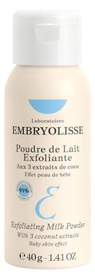 Embryolisse Exfoliating Face Scrub Powder - Facial Cleanser that Exfoliates, Tones and Softens the Skin - With Coconut &amp; Milk Powder - for All Skin Types, Even Sensitive, 1.41 Oz