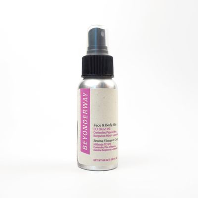 BEYONDERWAY Multipurpose Face &amp; Body Mist 60ML - Signature Essential Oil Blend No. 2 with Bergamot Mint, Coriander, Lavender &amp; Pinyon Pine - Infused with Aloe Vera Leaf Juice, Hydrates &amp; Balances Skin
