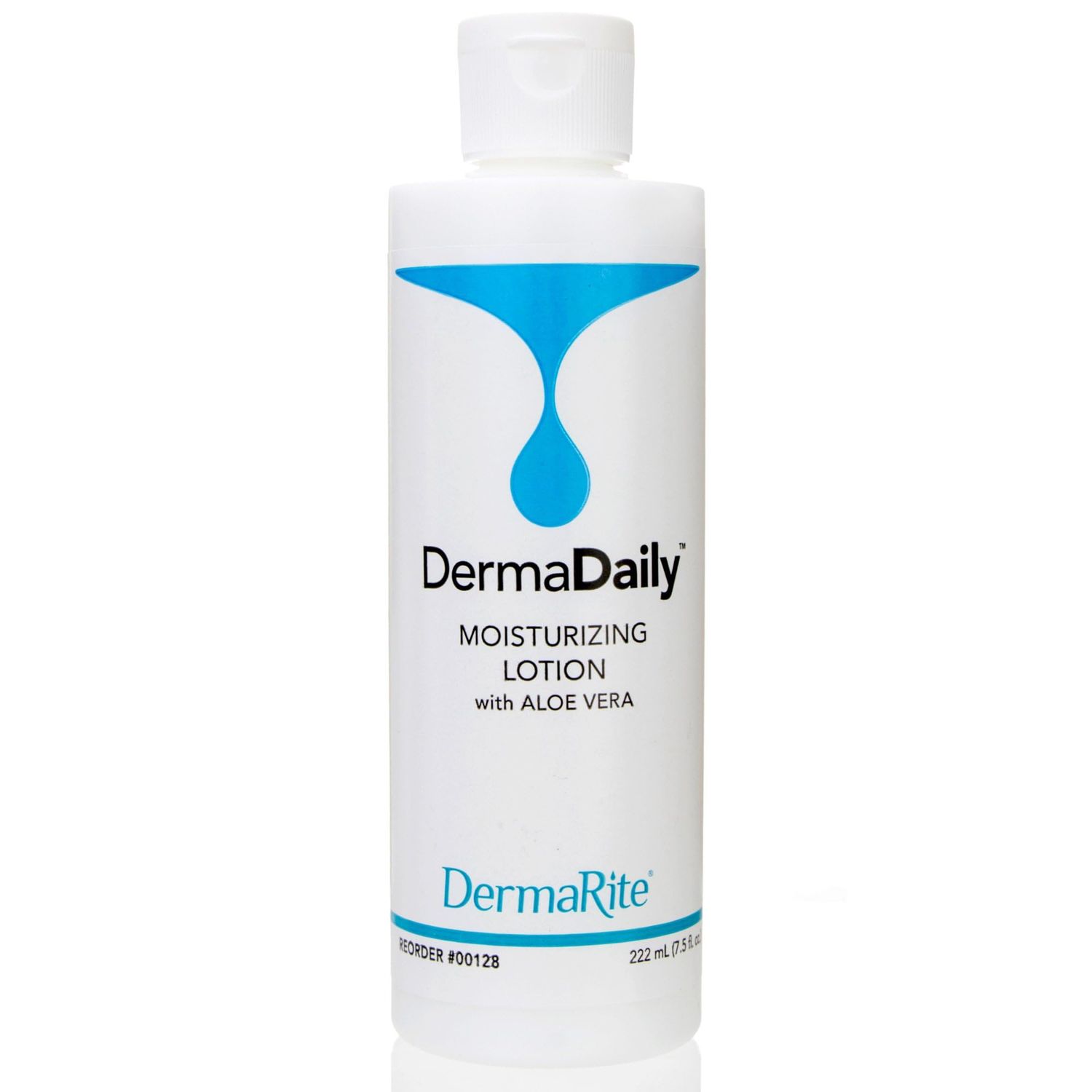 DermaRite&#39;s DermaDaily Moisturizing Lotion for Hand and Body - Daily Use Skin Moisturizer with Aloe Vera, Non-Greasy Formula - 7.5 oz. Bottle, 2 Count