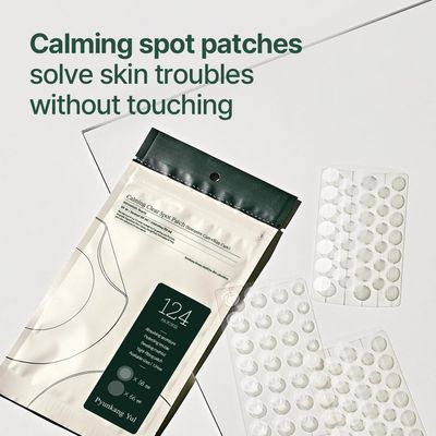 [PKY] PYUNKANG YUL Calming Clear Spot Patch (Intensive + Slim Care), Practical 2 Types and Sizes for Various Spots, Invisible Zit Cover with Hydrocolloid, Korean Skincare (124 count)