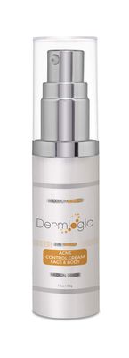 Dermlogic Acne Face &amp; Body Cream- Maximum Strength Treatment for Cystic, Blackhead &amp; Whitehead Pimples. Prevents Future Breakouts.