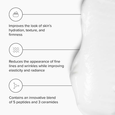 DRMTLGY Peptide Night Cream Face Moisturizer. Fragrance Free and Oil Free Hydrating Facial Moisturizer for All Skin Types. 2.1 oz