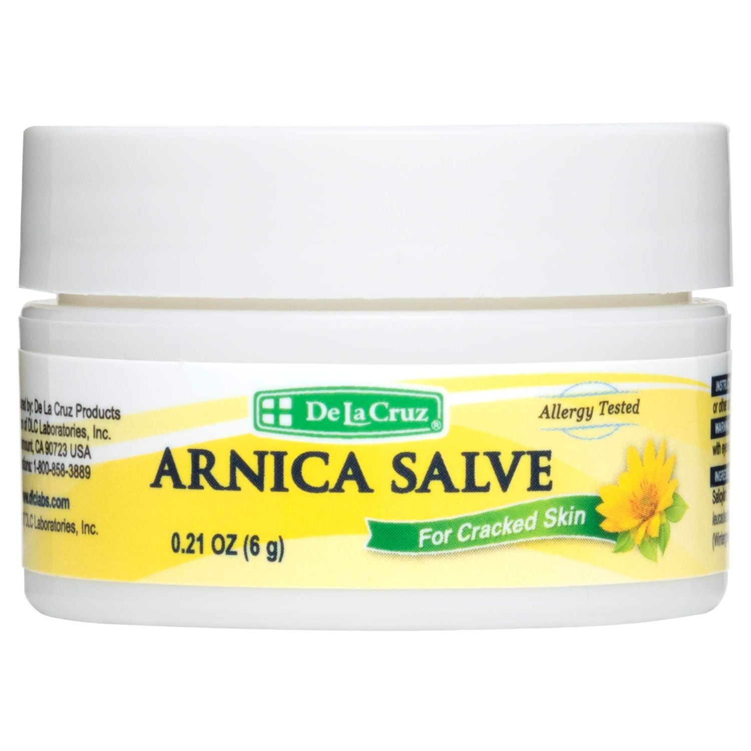 De La Cruz Arnica Salve, Foot Cream for Dry and Cracked Feet and Moisturizing Hand Salve for Dry Hands, 24 Hour Moisture for Dry and Rough Skin (Trial Size)
