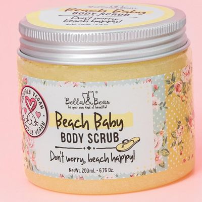 Bella & Bear Body Scrub - Skin Care Exfoliating Scrub - Moisturizing Body Polish Scrub for Skin, Cellulite, Dead Skin, Scars, Wrinkles - Shower Scrub Exfoliating Body Wash - Vegan and Cruelty Free