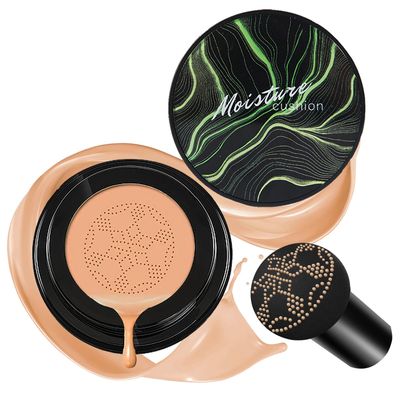 CAHIUYOA Mushroom Head Air Cushion CC Cream BB Cream Mushroom Head Foundation Full Coverage Foundation Makeup Long Lasting Moisturize Matte Concealer - 03 Medium